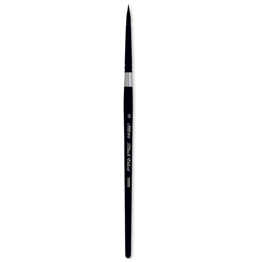 Silverblack Velvet Size 6 round brush